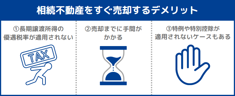 相続した不動産をすぐ売却するデメリット
