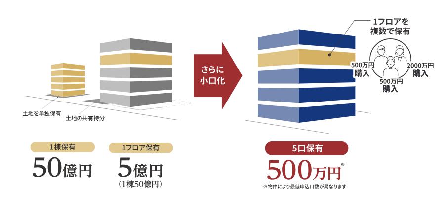 ACN 不動産小口化商品のイメージ図